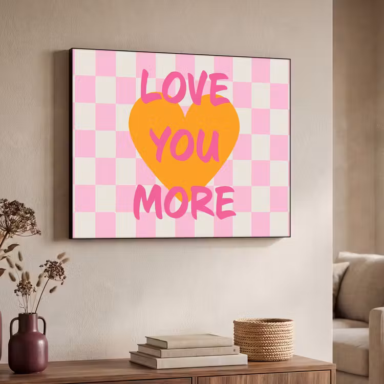Art Frame - Valentijn - Love - Roze - Oranje — 7