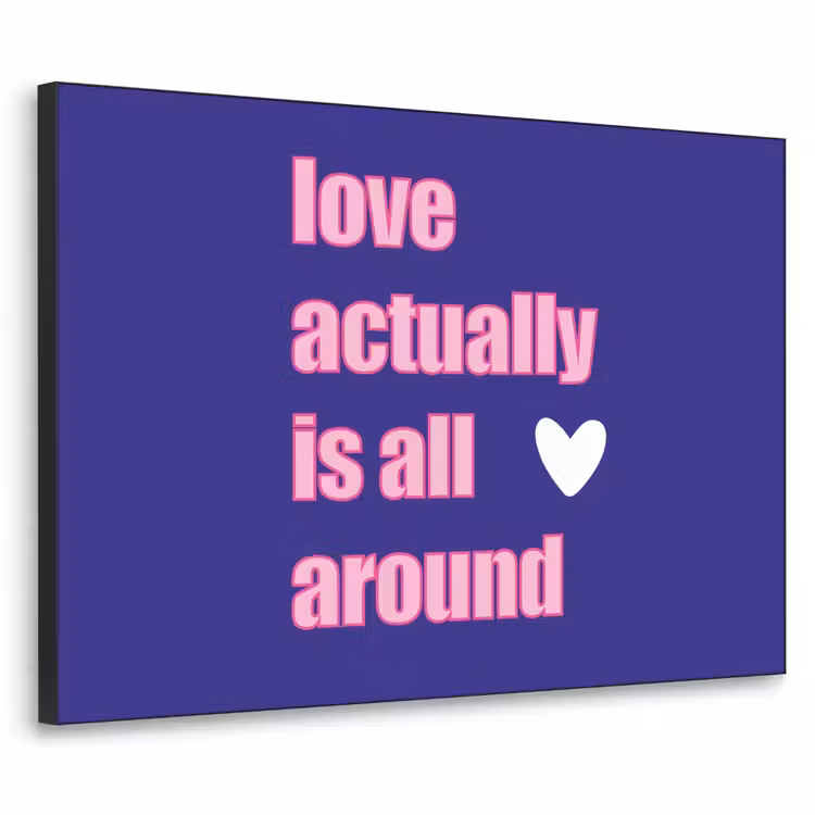 Art Frame - Tekst - Valentijn - Love - Blauw — 1
