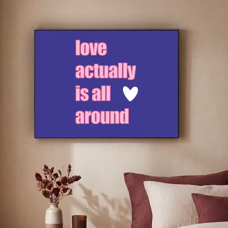 Art Frame - Tekst - Valentijn - Love - Blauw — 3