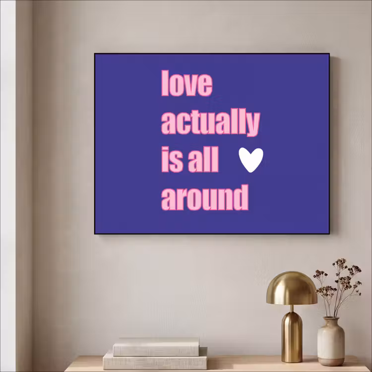 Art Frame - Tekst - Valentijn - Love - Blauw — 5