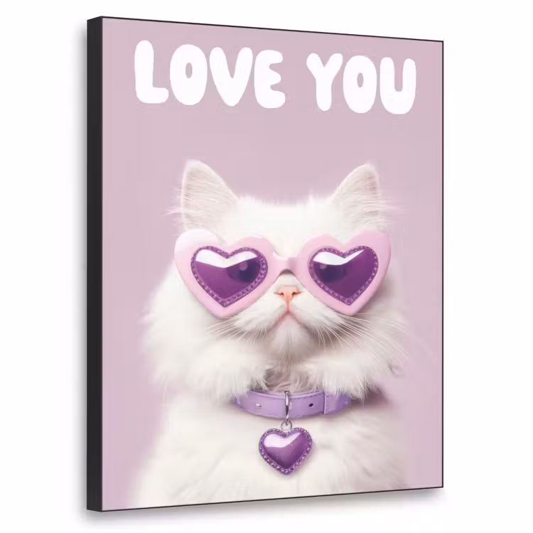 Art Frame - Kat - Love - Paars - Valentijn — 1