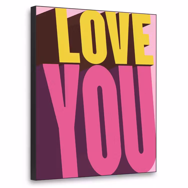 Art Frame - Love - Tekst - Roze - Valentijn — 1