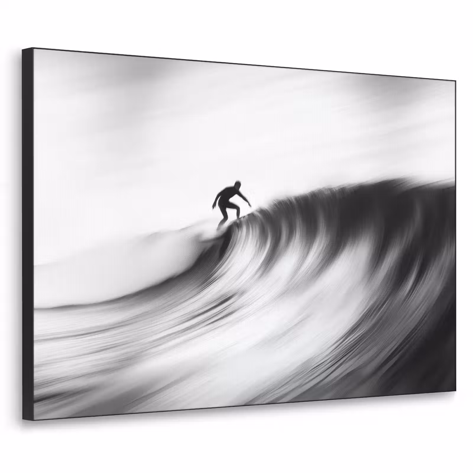 Art Frame - Surfer - Golf - Vervaagd - Zwart — 1