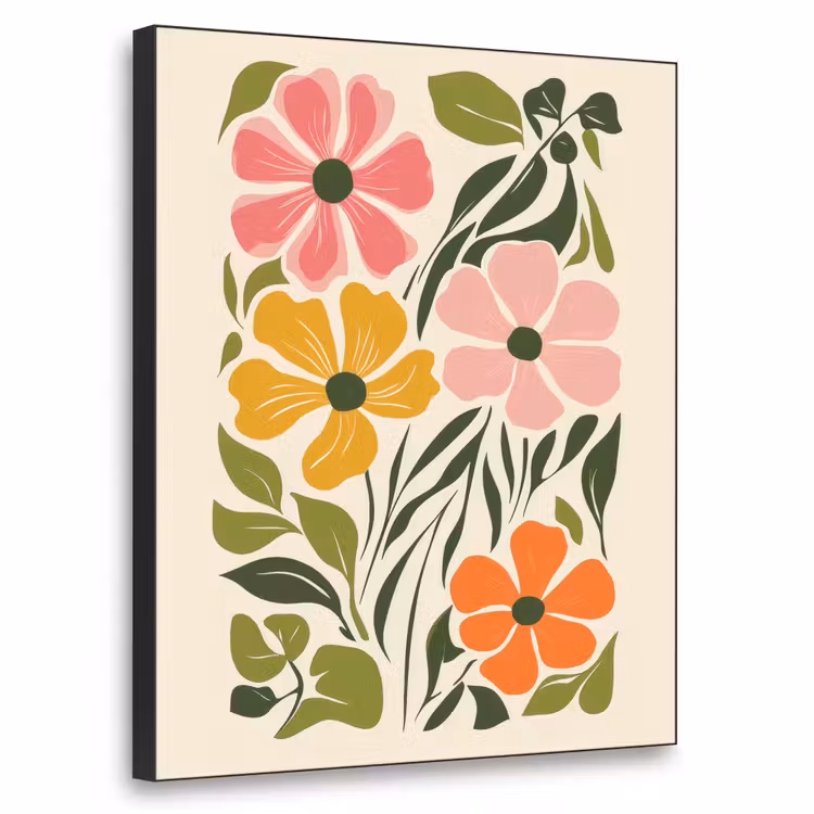 Art Frame - Bloemen - Speels - Kleurrijk — 1