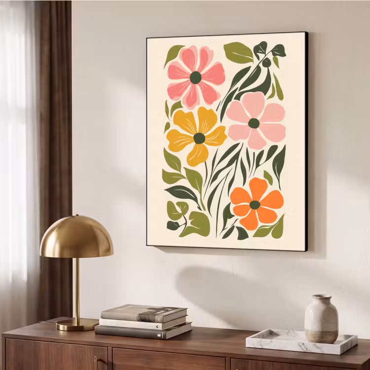 Art Frame - Bloemen - Speels - Kleurrijk — 10