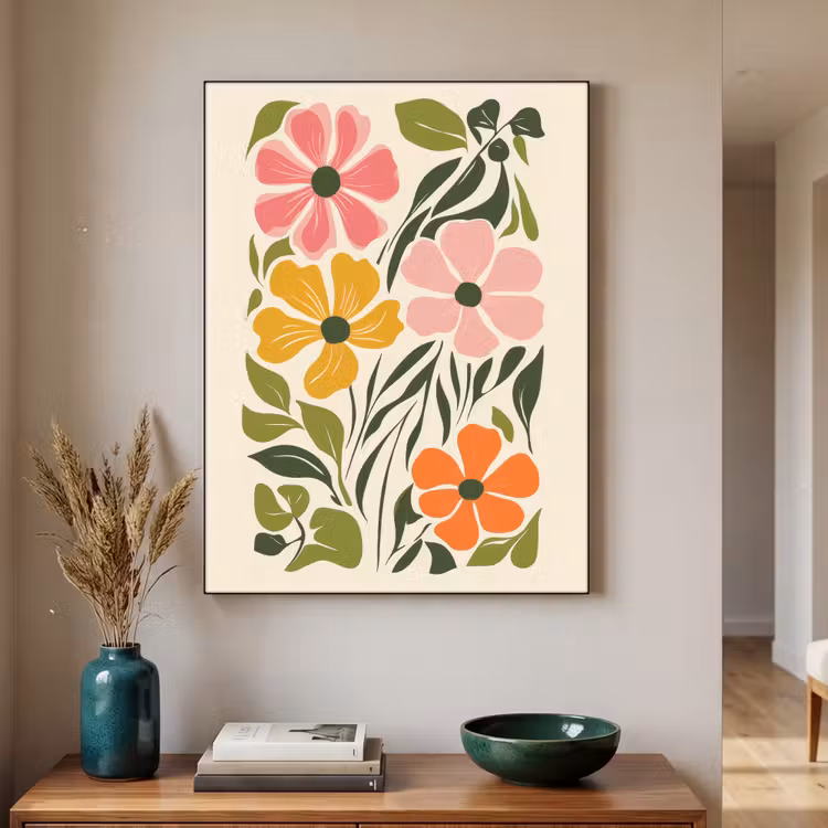 Art Frame - Bloemen - Speels - Kleurrijk — 4