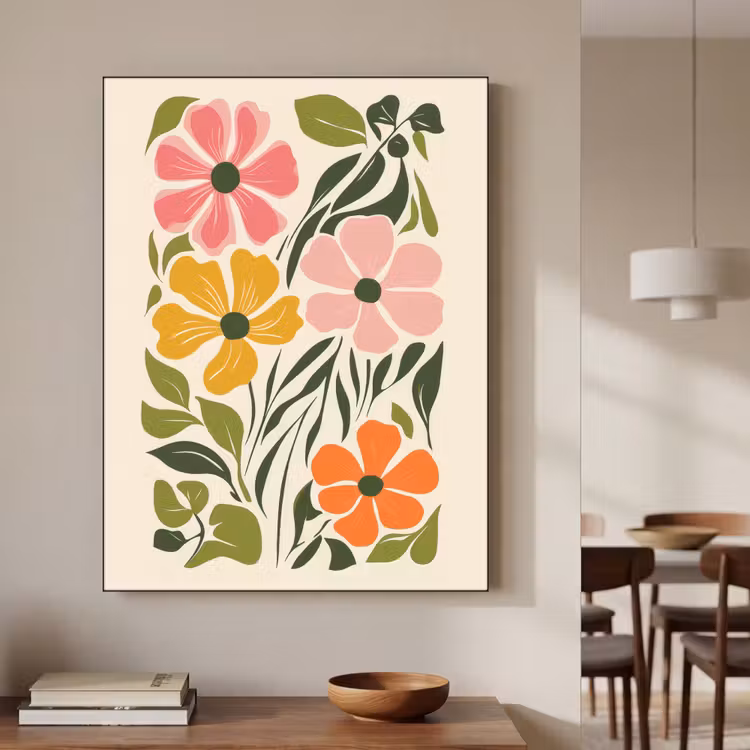 Art Frame - Bloemen - Speels - Kleurrijk — 6