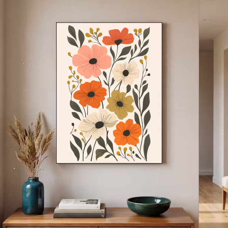 Art Frame - Veldbloemen - Stengels - Blaadjes - Groen — 3