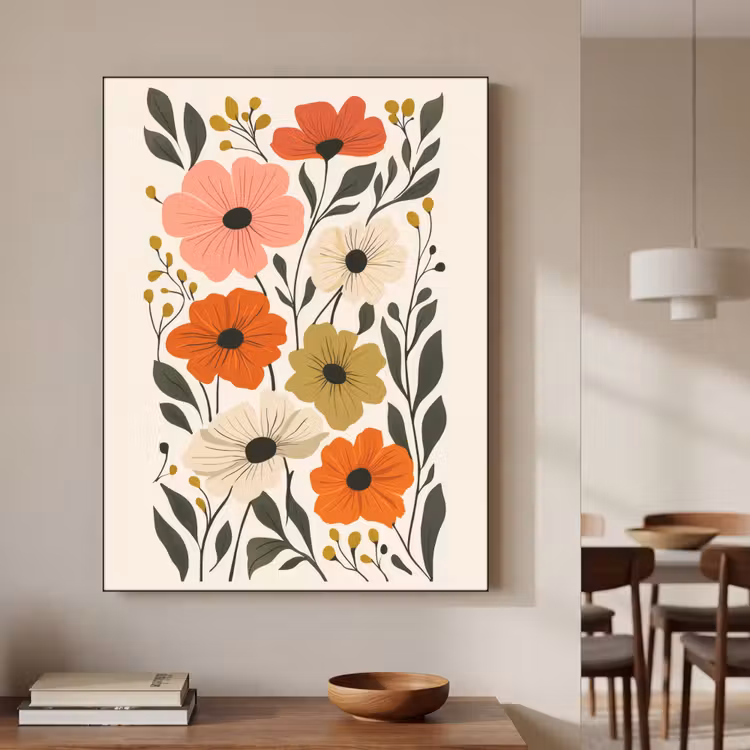 Art Frame - Veldbloemen - Stengels - Blaadjes - Groen — 6