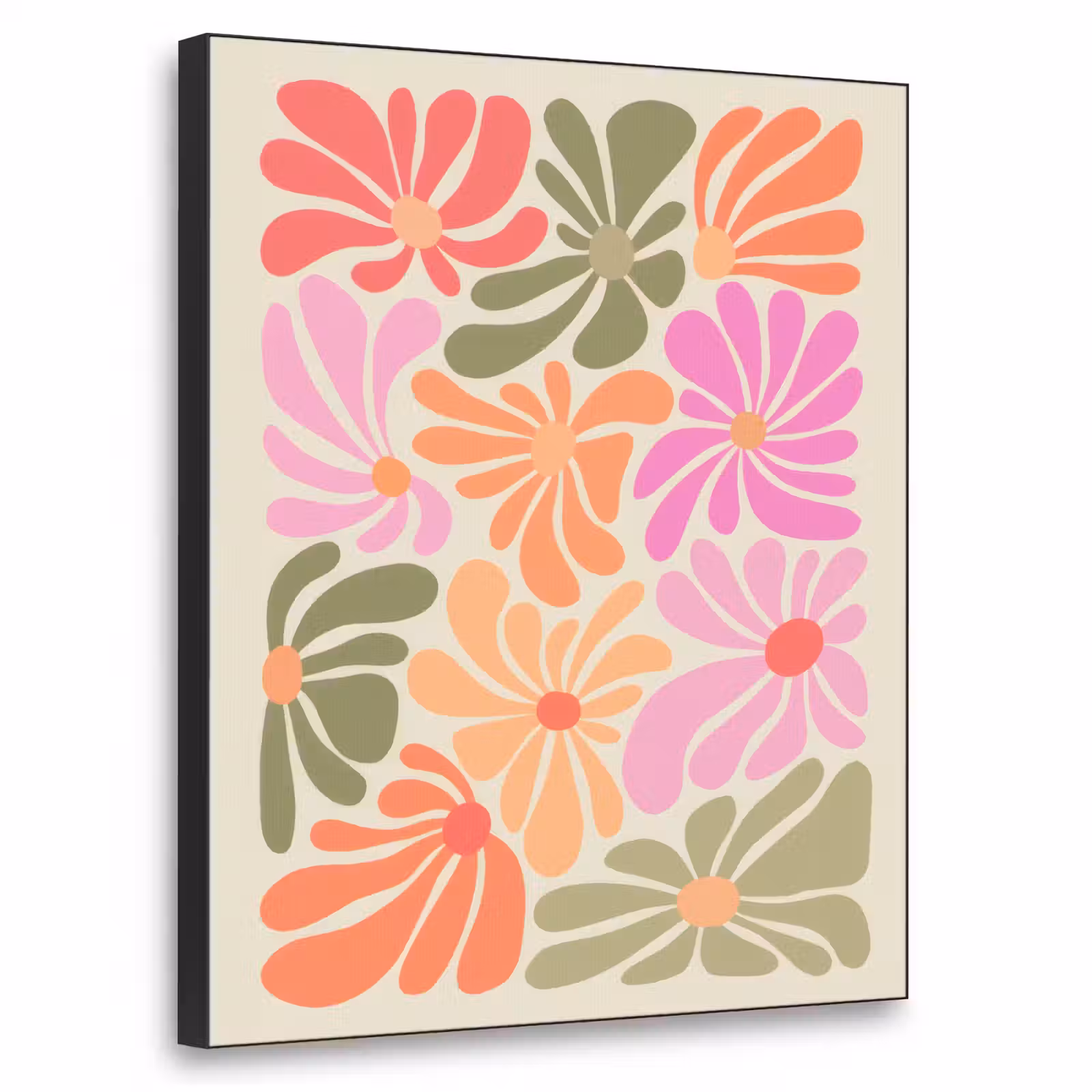 Art Frame - Bloemvormen - Retro - Kleurrijk — 1