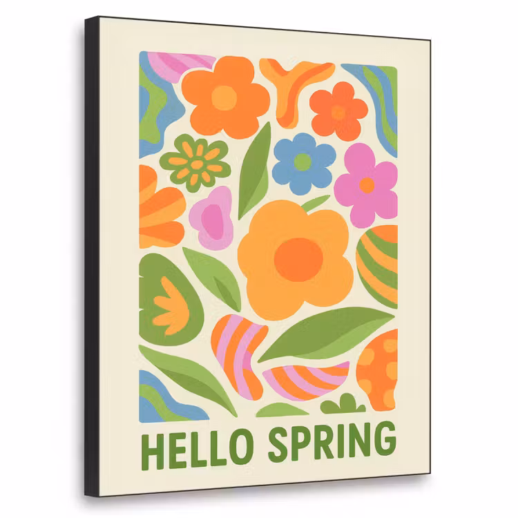 Art Frame - Illustratie - Bloemen - Quote - Kleurrijk — 1