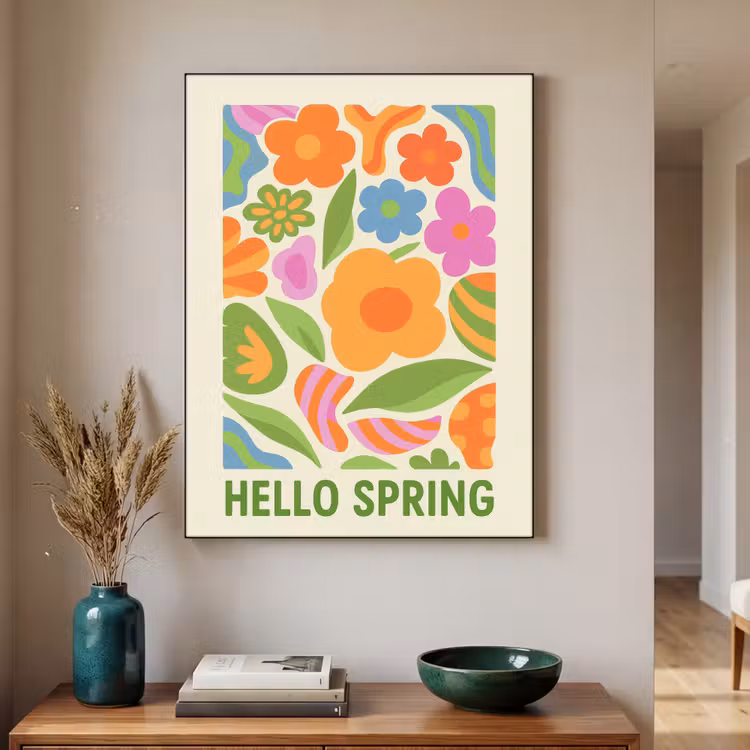 Art Frame - Illustratie - Bloemen - Quote - Kleurrijk — 4