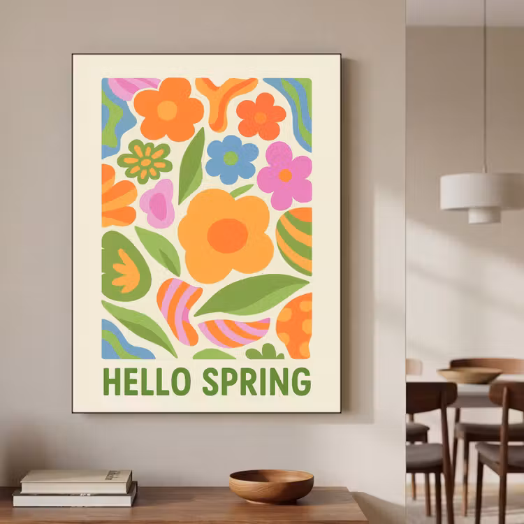 Art Frame - Illustratie - Bloemen - Quote - Kleurrijk — 7