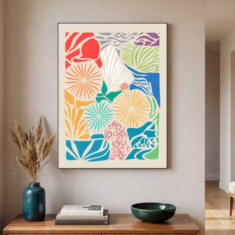 Art Frame - Kleurrijk - Abstract - Bloemen - Patronen — 3