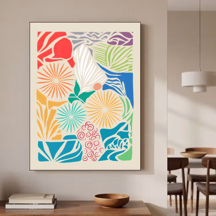 Art Frame - Kleurrijk - Abstract - Bloemen - Patronen — 7