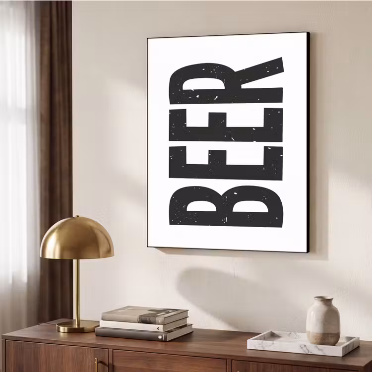 Art Frame - Bier - Japandi - Decoratie - Zwart — 10