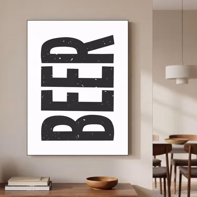 Art Frame - Bier - Japandi - Decoratie - Zwart — 7