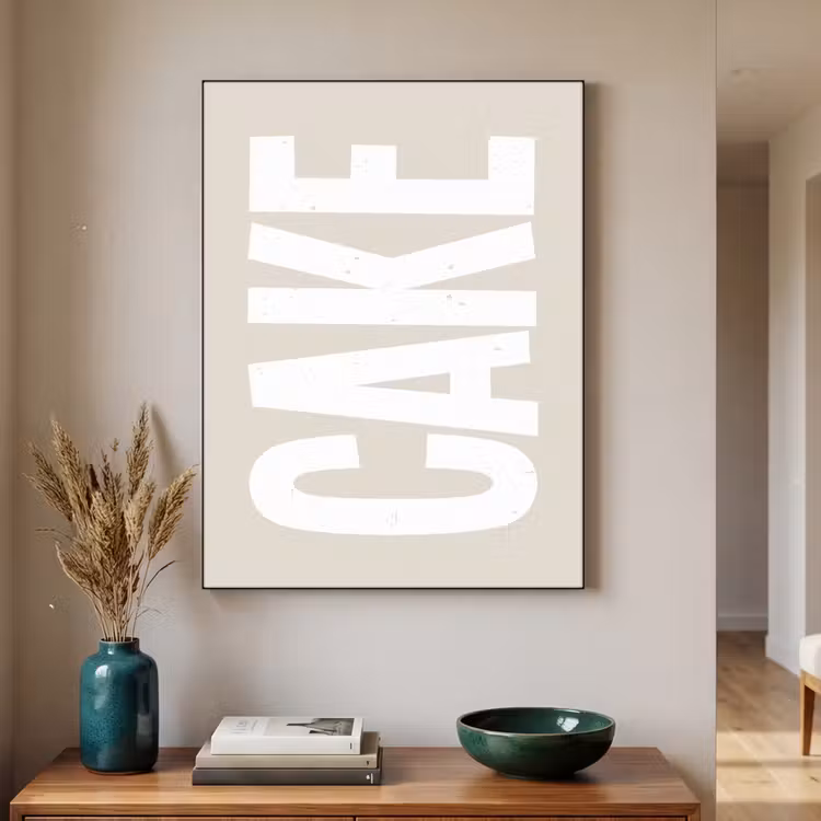 Art Frame - Cake - Woord - Japandi - Wit — 3