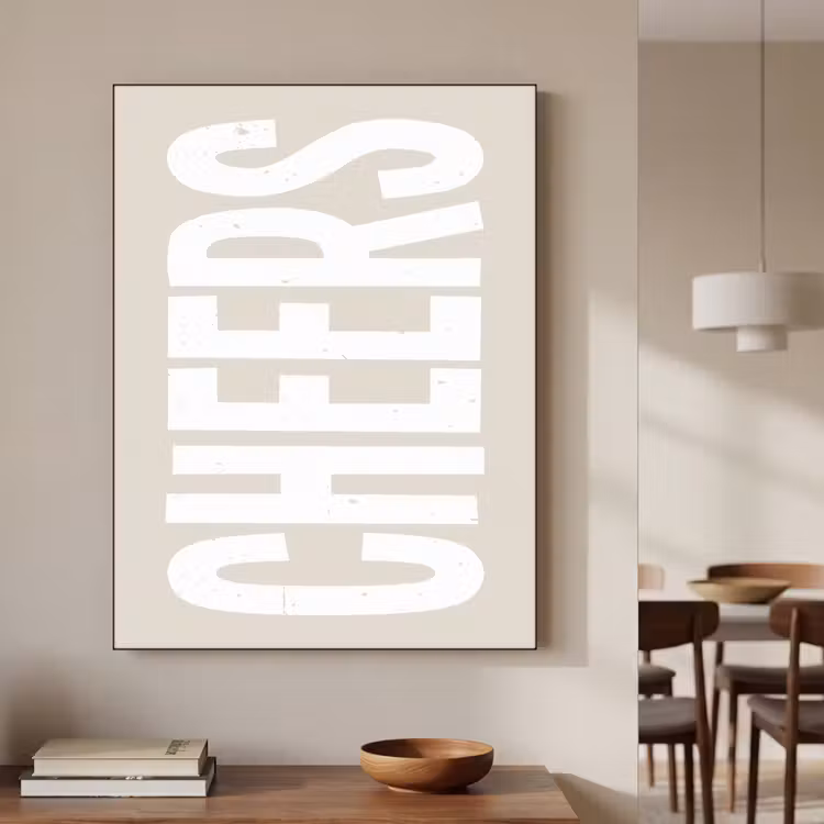 Art Frame - Cheers - Feest - Japandi - Vintage — 7