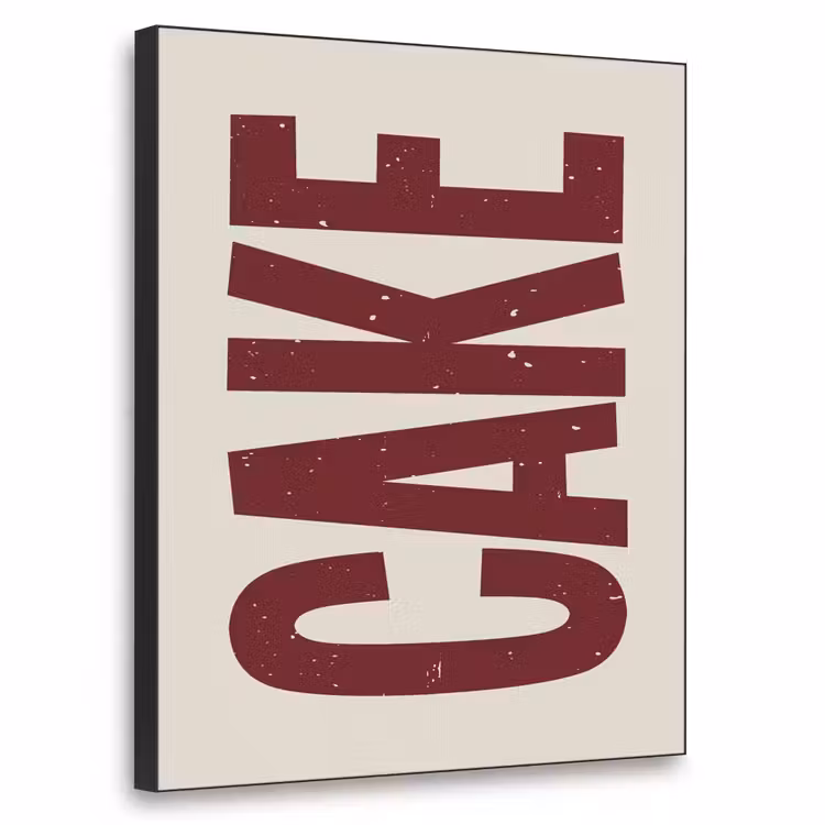 Art Frame - Red - Cake - Decoratie - Eten — 1