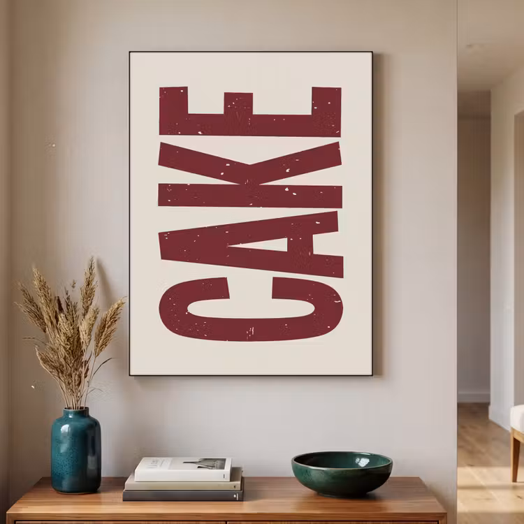 Art Frame - Red - Cake - Decoratie - Eten — 3