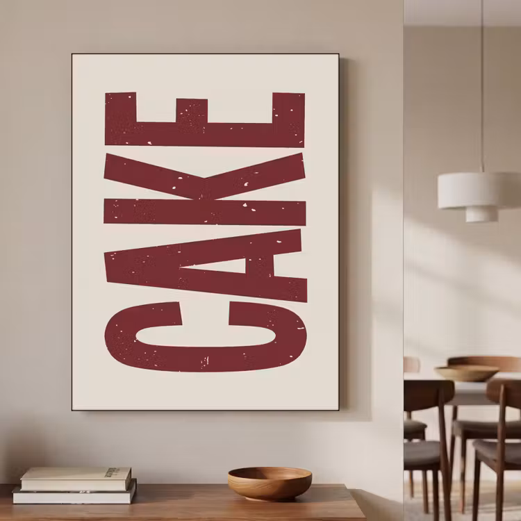Art Frame - Red - Cake - Decoratie - Eten — 7