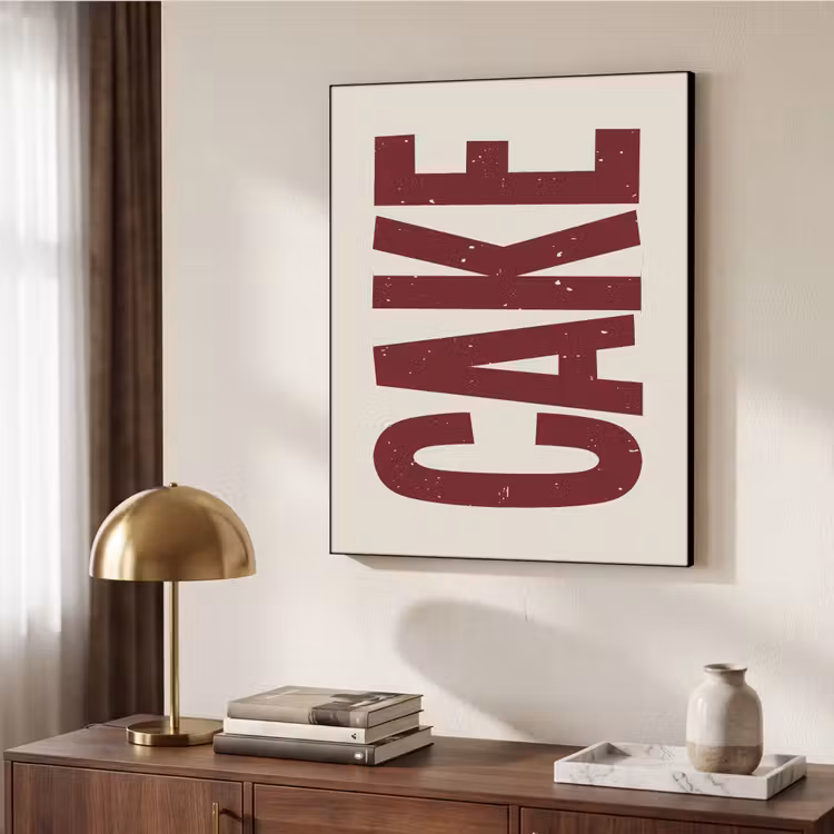Art Frame - Red - Cake - Decoratie - Eten — 9