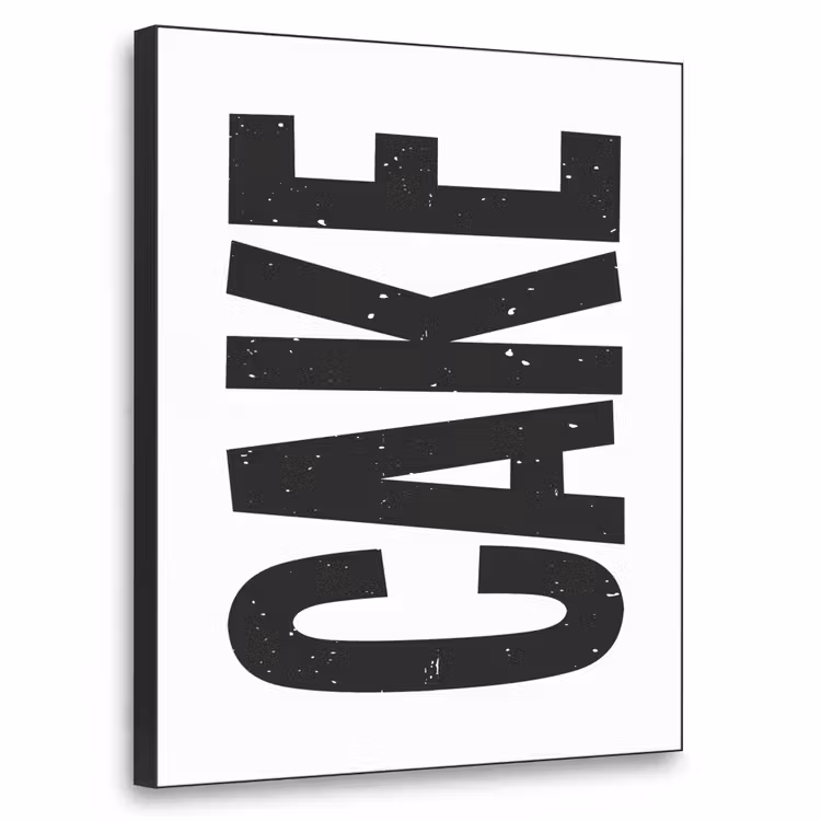Art Frame - Zwart - Cake - Eten - Decoratie — 1