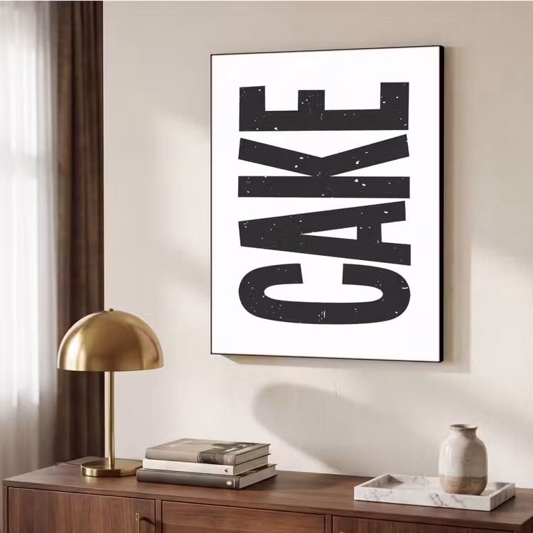 Art Frame - Zwart - Cake - Eten - Decoratie — 9