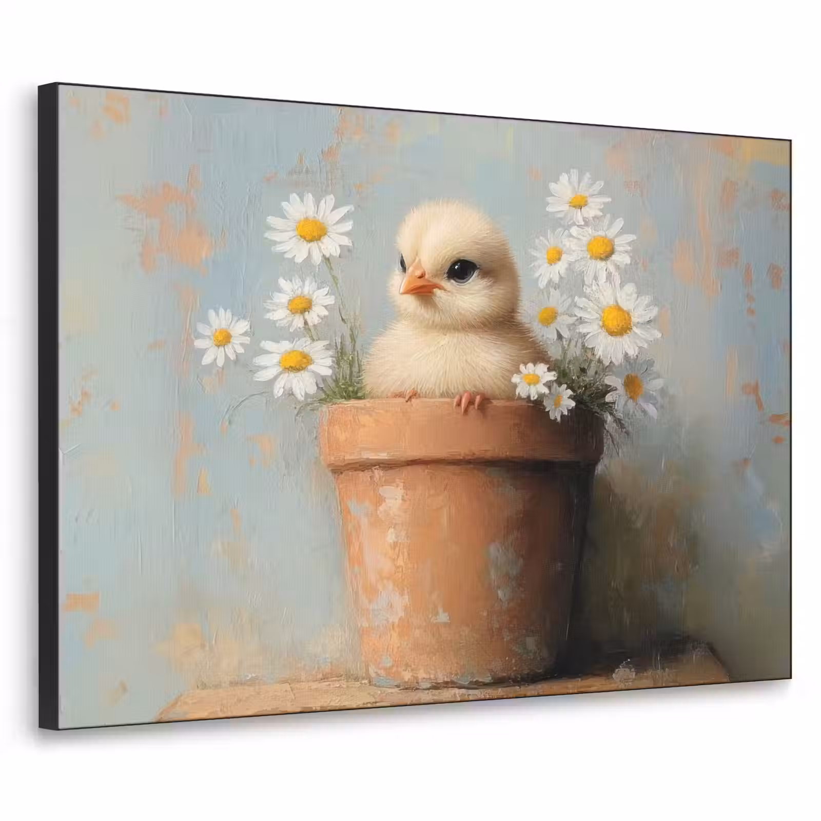 Art Frame - Bloempot - Kuiken - Bloemetjes — 1