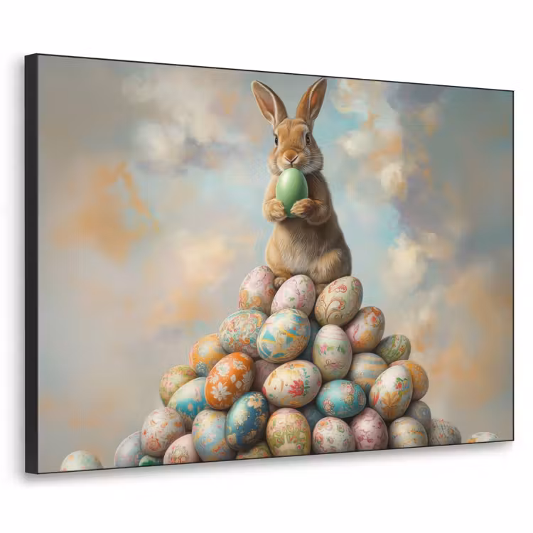 Art Frame - Konijn - Eieren - Kleurrijk — 1