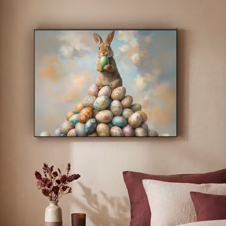 Art Frame - Konijn - Eieren - Kleurrijk — 3