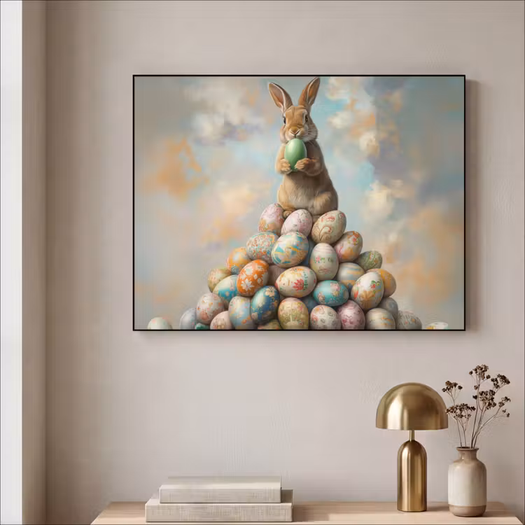 Art Frame - Konijn - Eieren - Kleurrijk — 5