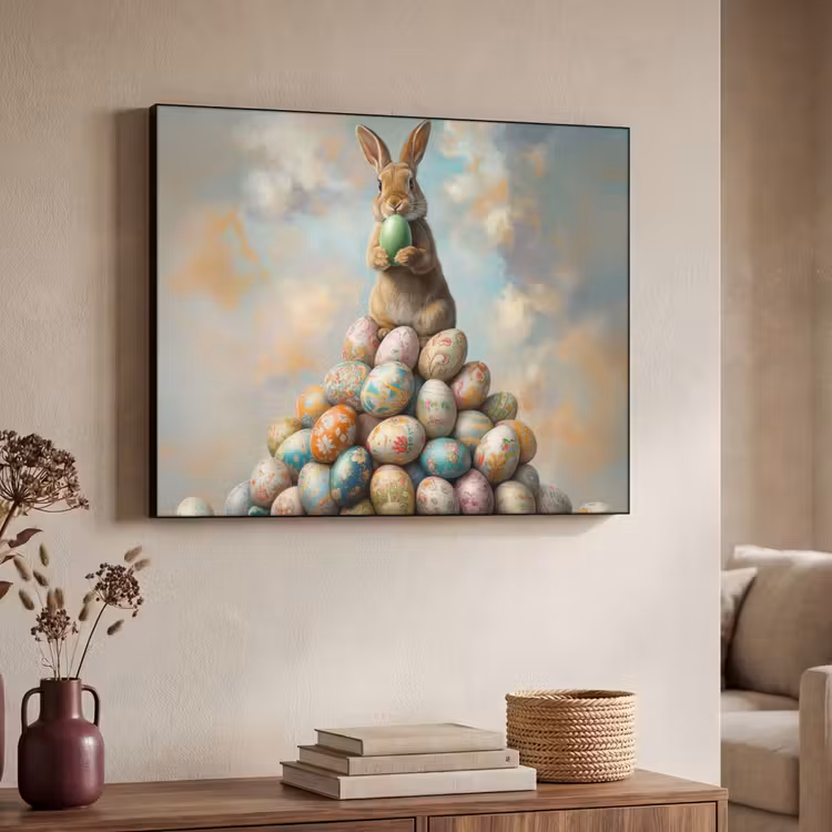 Art Frame - Konijn - Eieren - Kleurrijk — 7
