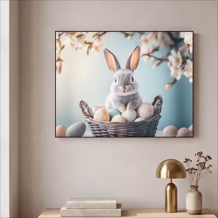 Art Frame - Konijn - Eieren - Mand — 5
