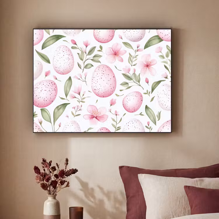 Art Frame - Patroon - Eieren - Roze - Pasen — 3