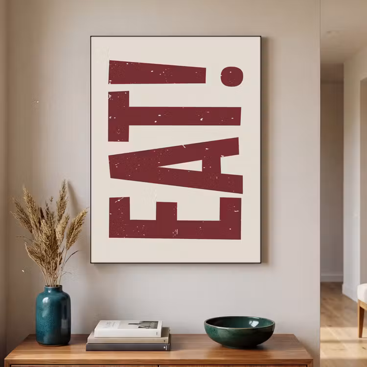 Art Frame - Red - Eten - Vintage - Decoratie — 4