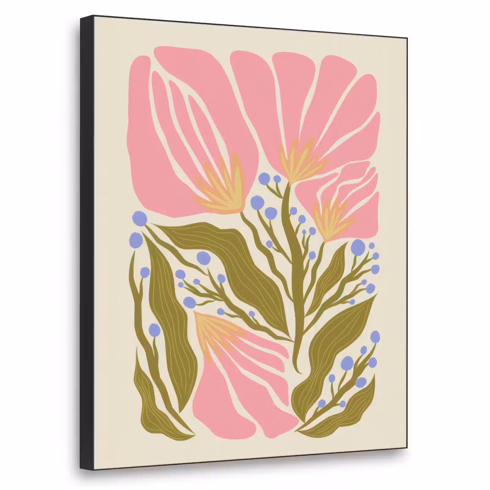 Art Frame - Bloemen - Bladeren - Abstract - Roze — 1