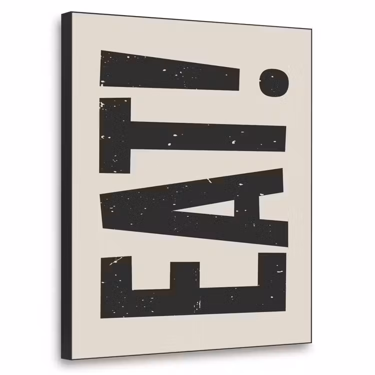Art Frame - Eten - zwart - Japandi - Wit — 1