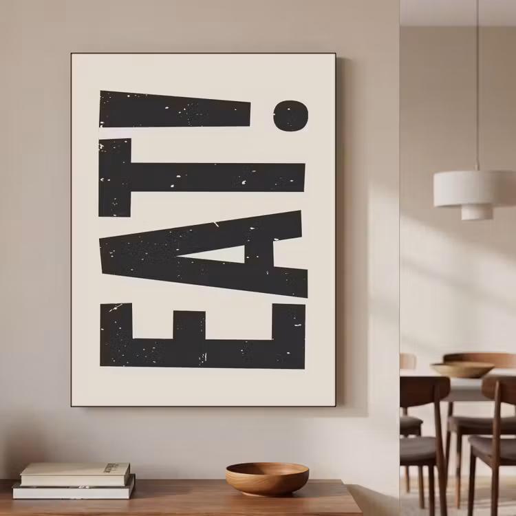 Art Frame - Eten - zwart - Japandi - Wit — 7