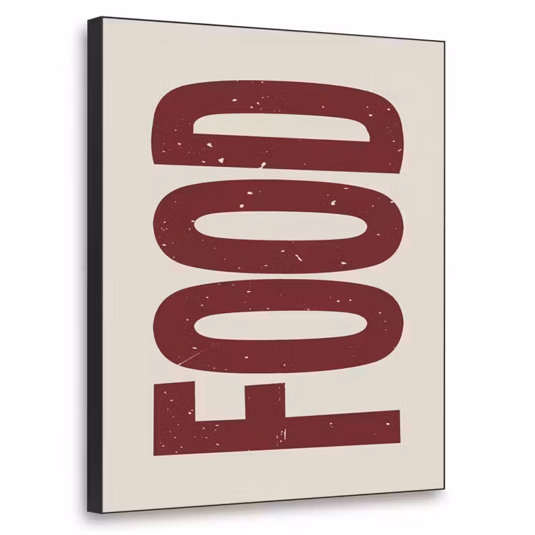 Art Frame - Eten - Japandi - Rood - Decoratie — 1