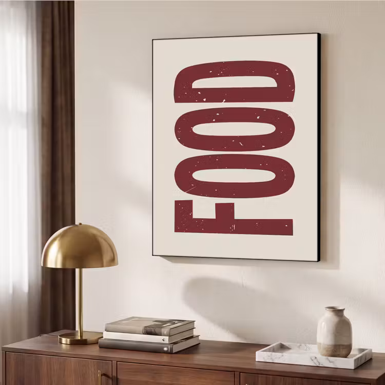 Art Frame - Eten - Japandi - Rood - Decoratie — 10