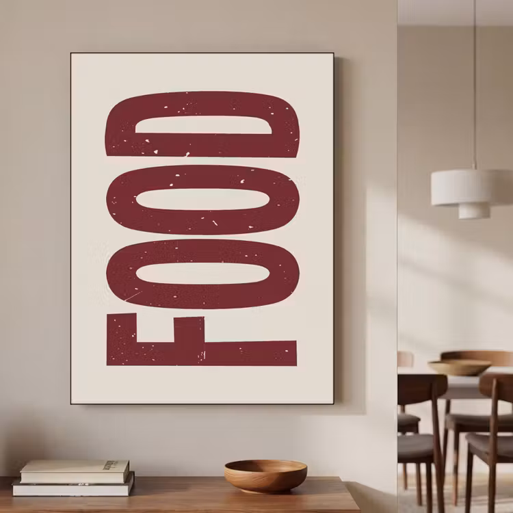 Art Frame - Eten - Japandi - Rood - Decoratie — 7