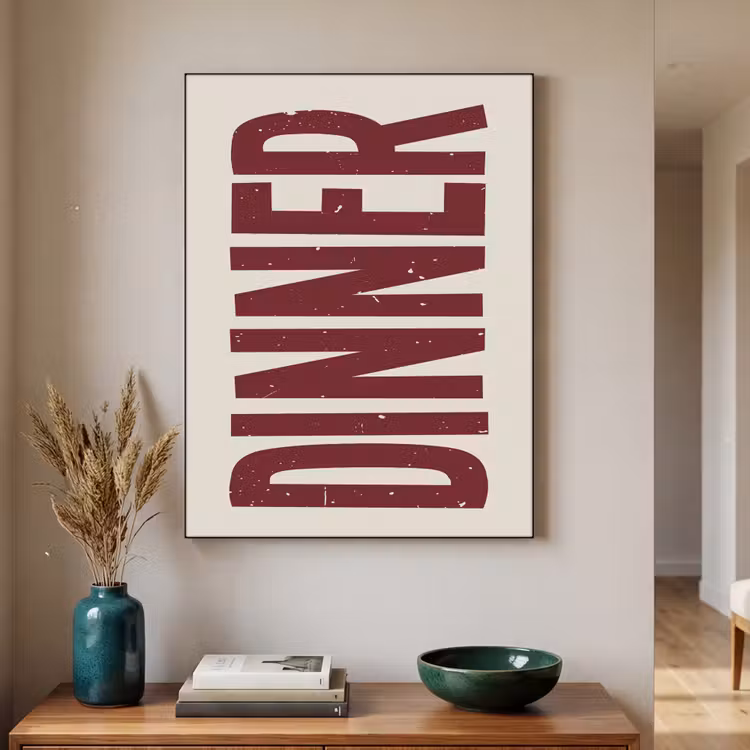 Art Frame - Eten - Decoratie - Rood - Vintage — 3