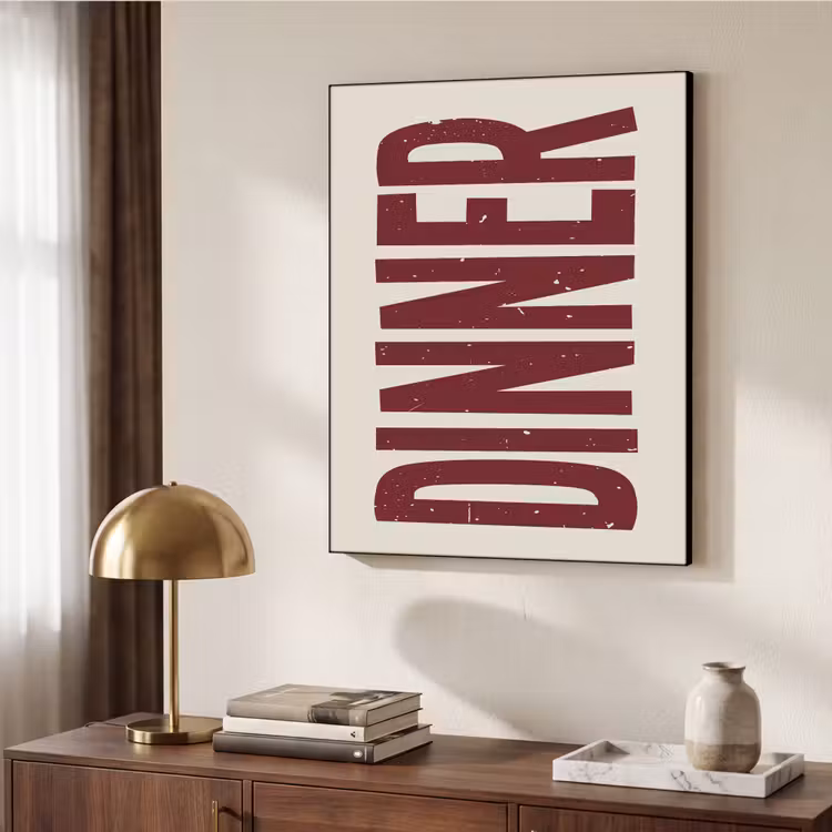 Art Frame - Eten - Decoratie - Rood - Vintage — 9