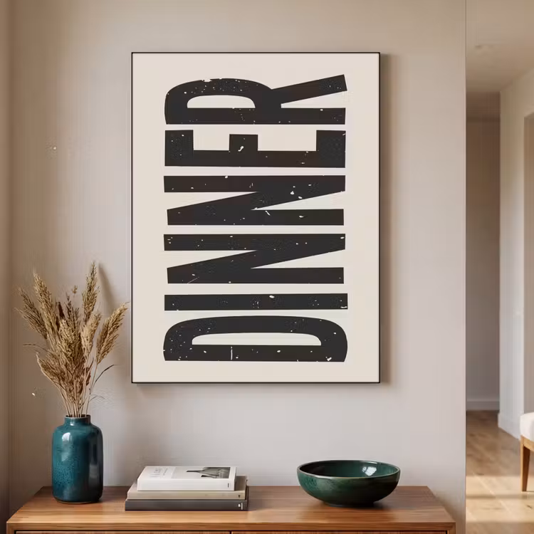 Art Frame - Eten - Vintage - Retro - Japandi — 3