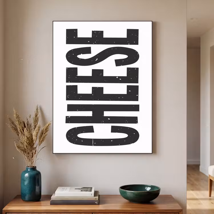 Art Frame - Zwart - Vintage - Cheese - Japandi — 4