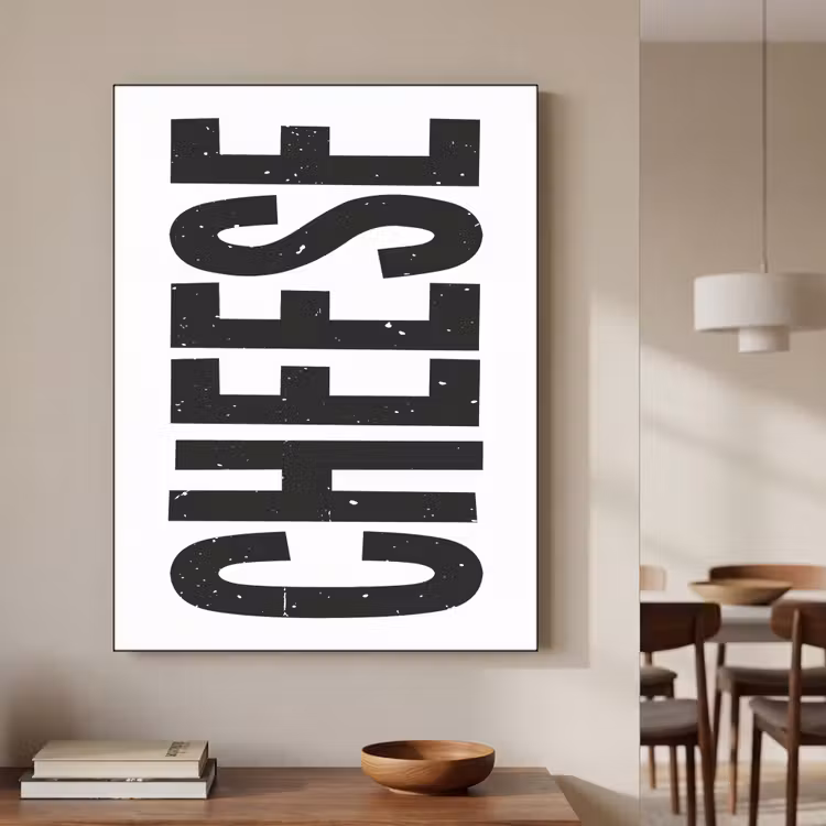 Art Frame - Zwart - Vintage - Cheese - Japandi — 7