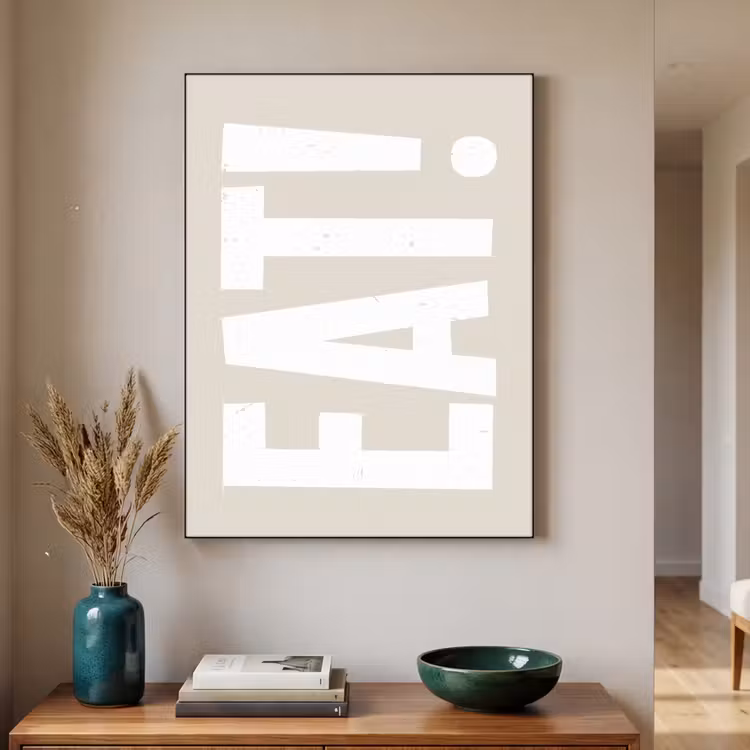 Art Frame - Eten - Decoratie - Beige - Wit — 4