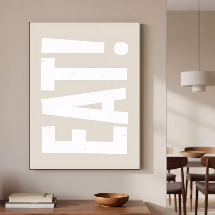 Art Frame - Eten - Decoratie - Beige - Wit — 6
